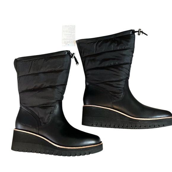 Cole Haan Black Winter & Rain Boots - Picture 2 of 5